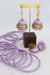 Lavender Silk Thread Jewelry Set