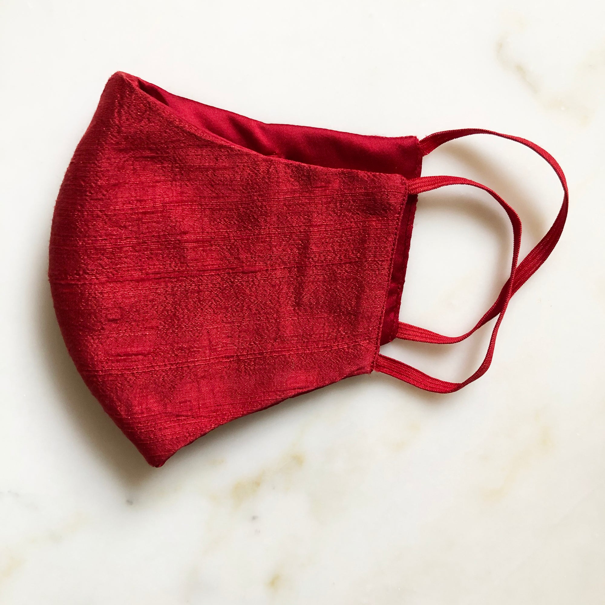 Classic Red Silk Mask