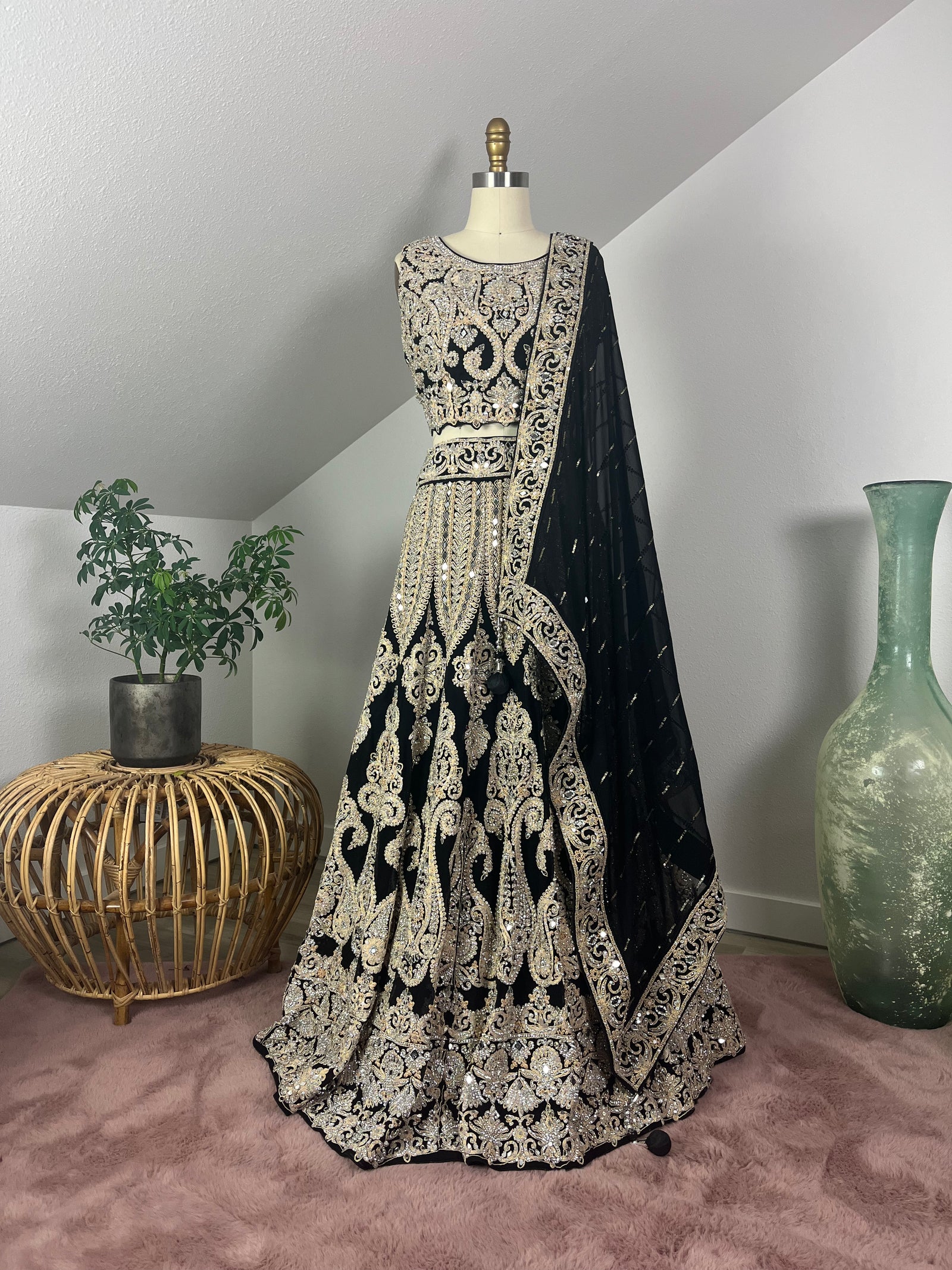 Royal Onyx Lehenga Set