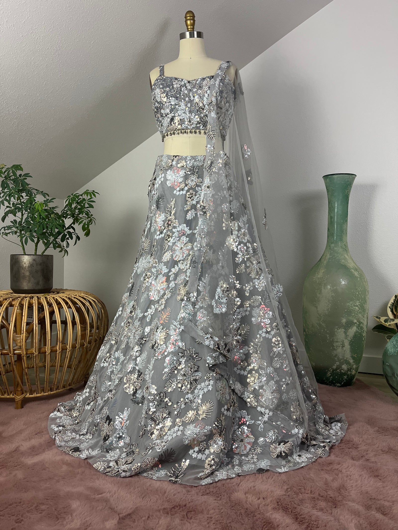 Silver Belle Lehenga Set