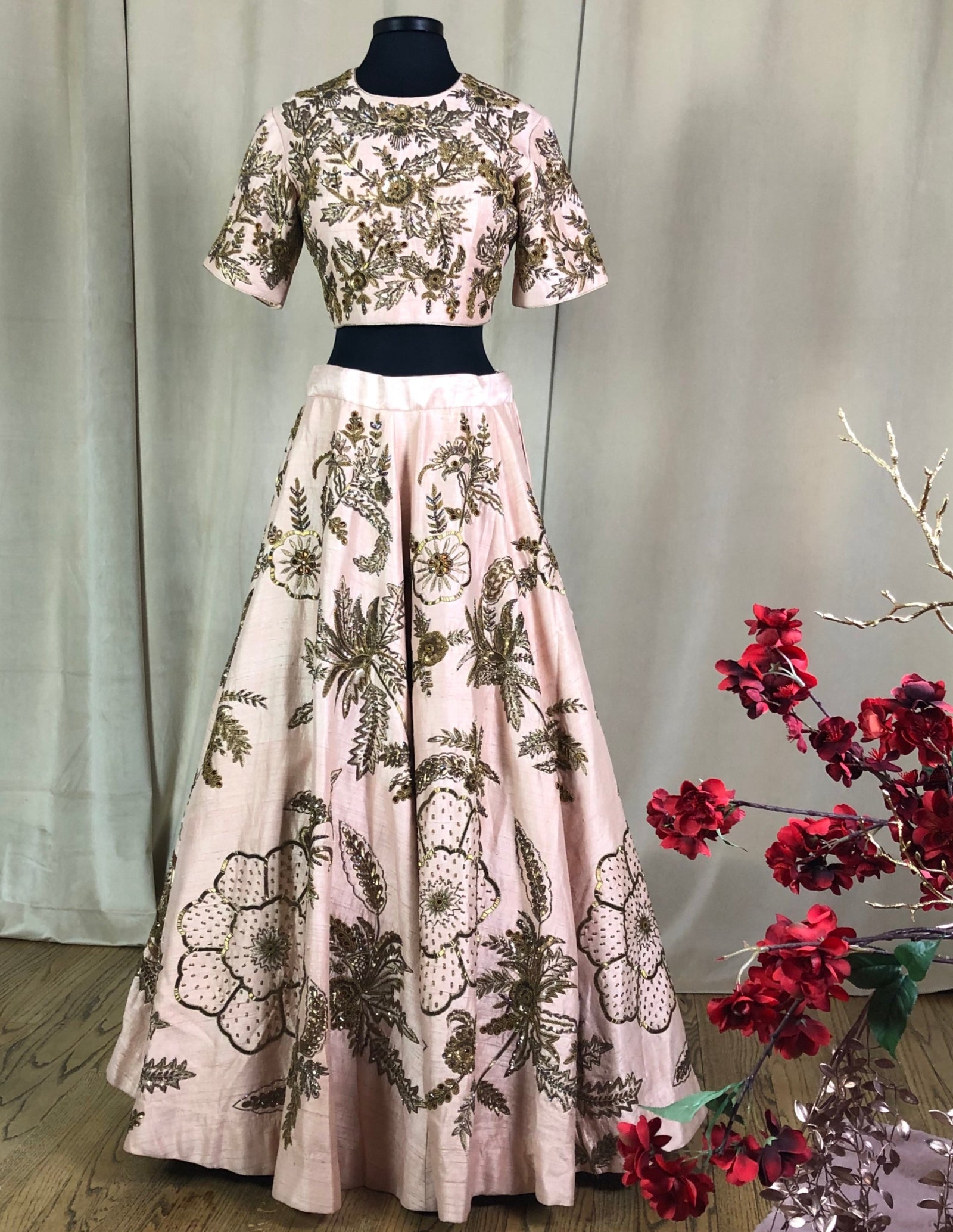 Antique Floral Lehenga Set