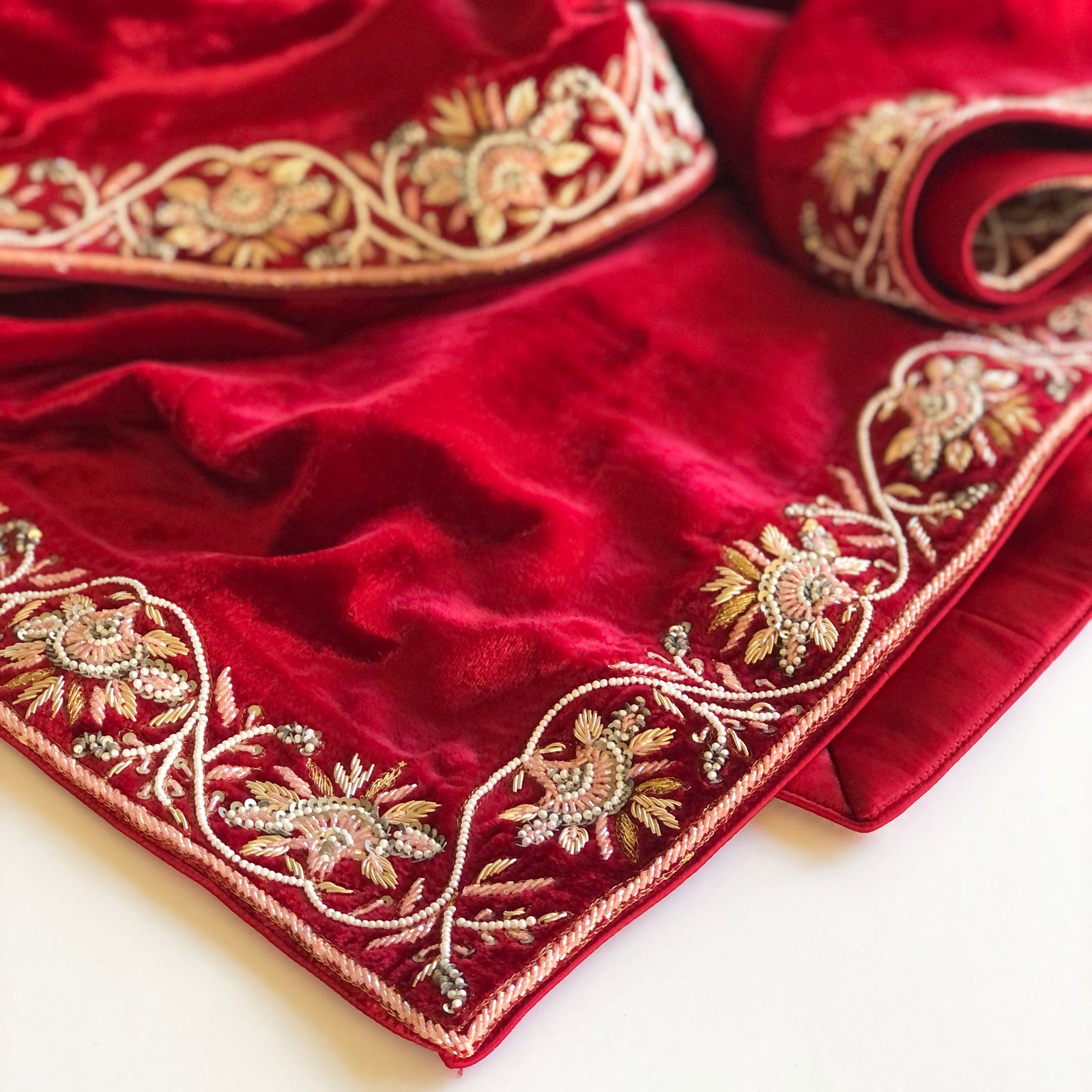 Garnet Gardens Shawl