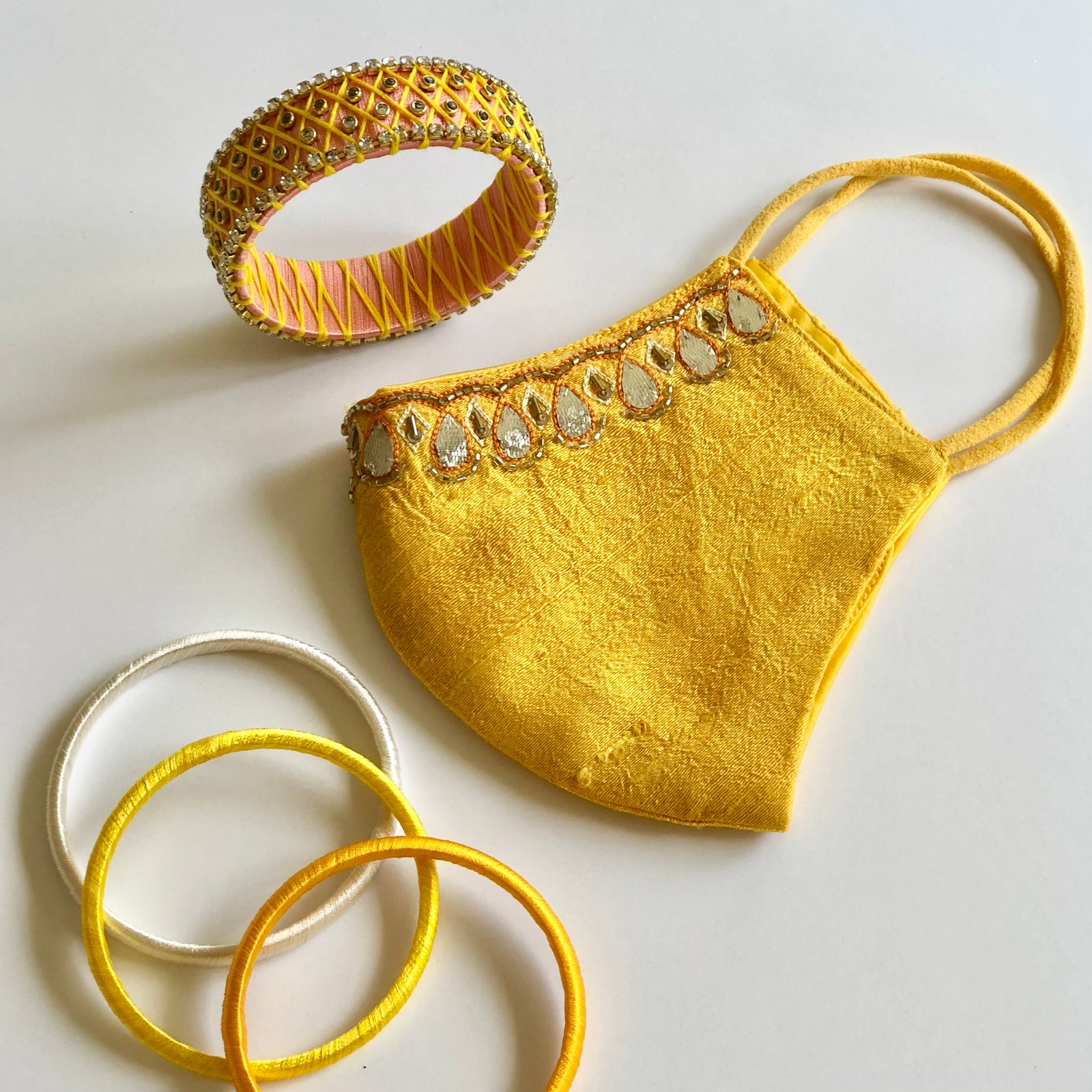 Royal Canary Silk Mask