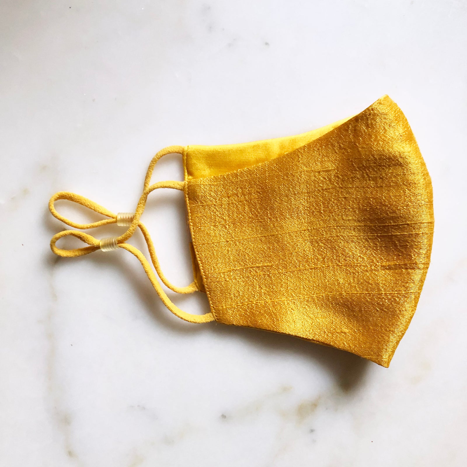Sunny Yellow Silk Mask