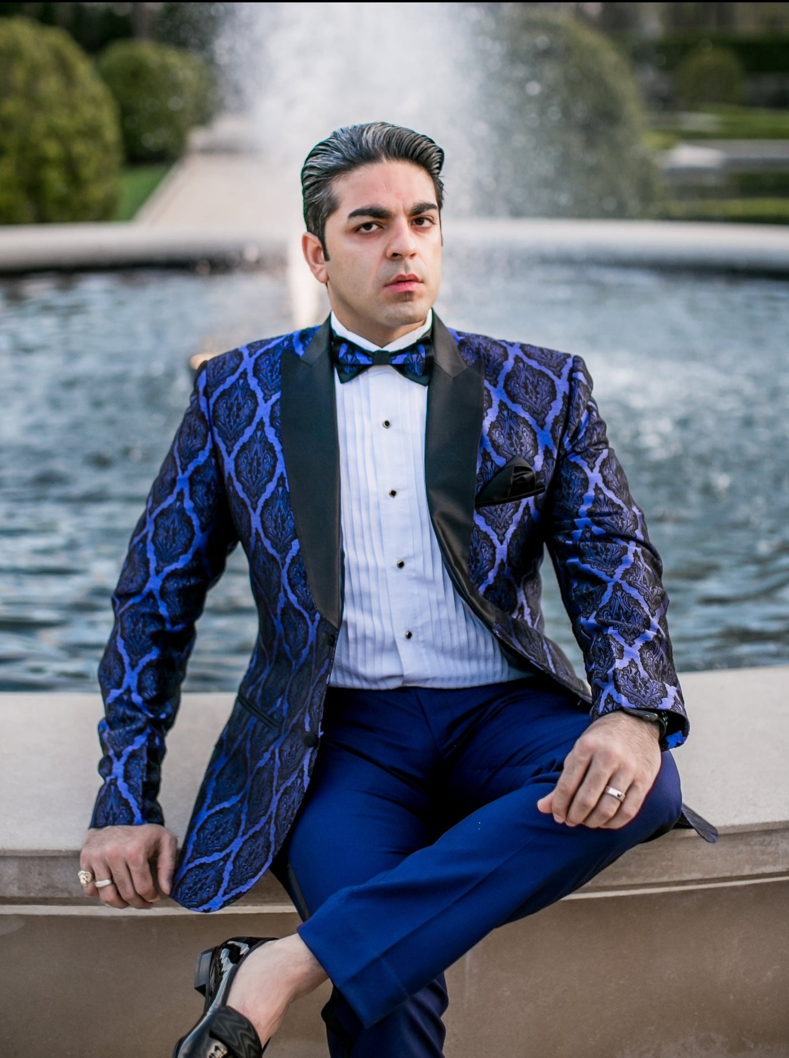 Brocade Tuxedo Jacket